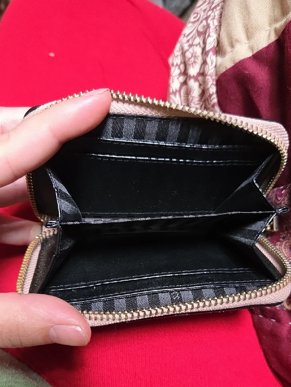 Victoria's Secret Quilted Pink Leather Wallet - Picture 3 of 5